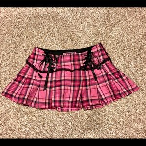 Tripp Pink Plaid Skirt